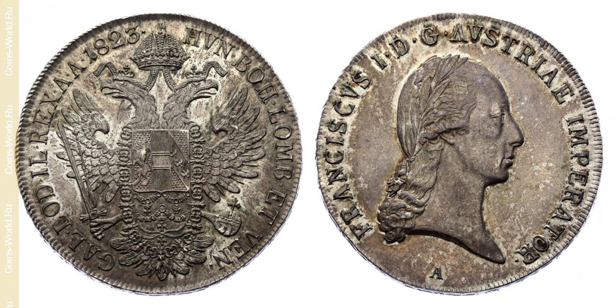 1 Taler 1823 A, Österreich 