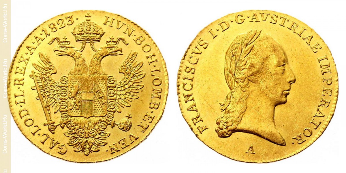 1 ducado 1823 A, Áustria