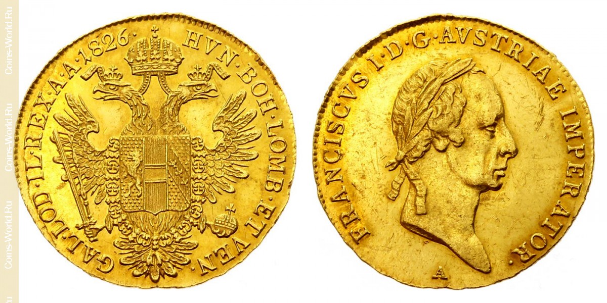 1 ducat 1826 A, Austria