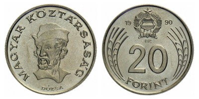 20 forint 1990