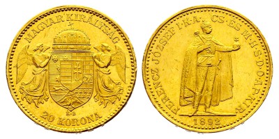 20 Coronas 1892