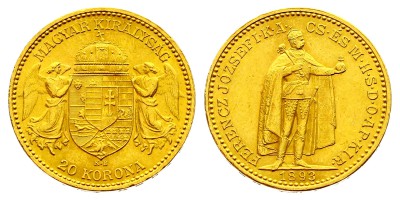 20 Coronas 1893
