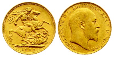 1 фунт (соверен) 1906 года