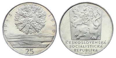 25 coronas 1970