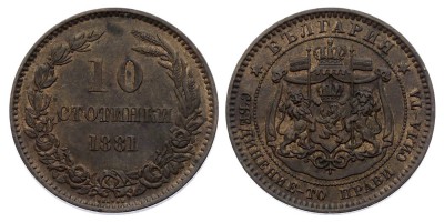 10 stotinki 1881
