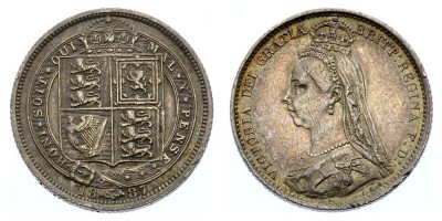 6 pence 1887