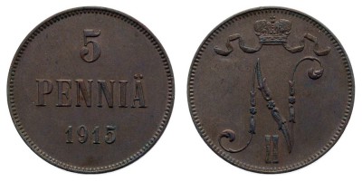 5 penniä 1915
