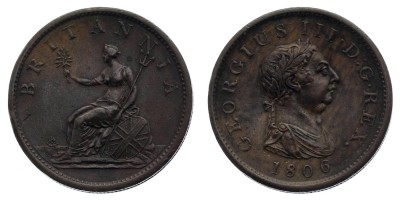 1 пенни 1806 года