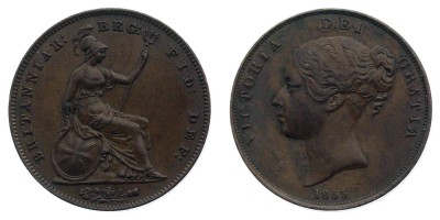 1 penique 1855