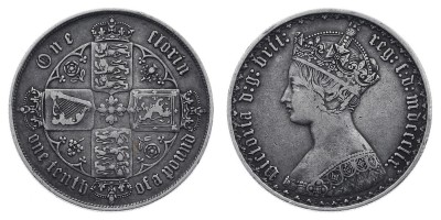2 шиллинга (флорин) 1859 года