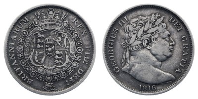 ½ crown 1815