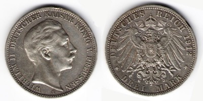 3 Briefmarken 1912 A