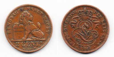 2 Centimes 1905