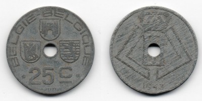 25 céntimos 1943