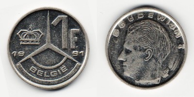 1 franc 1991