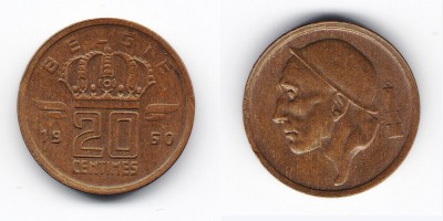20 céntimos 1960
