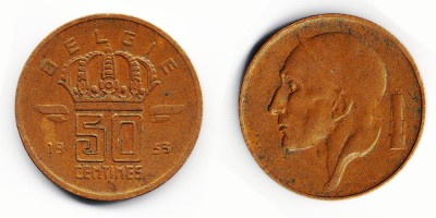 50 céntimos 1953