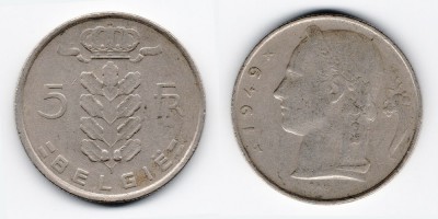 5 francos 1949