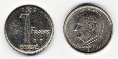 1 франк 1997 года