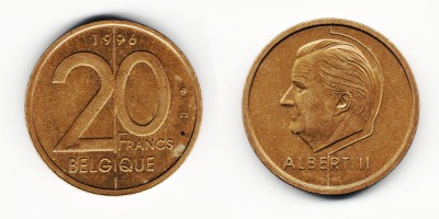 20 francos 1996
