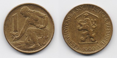 1 coroa 1990
