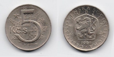 5 korun 1981