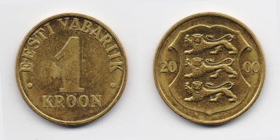 1 coroa 2000