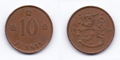 10 penniä 1929