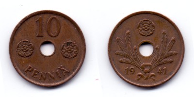 10 penniä 1941
