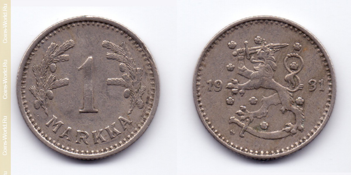 1 Mark 1931 Finnland