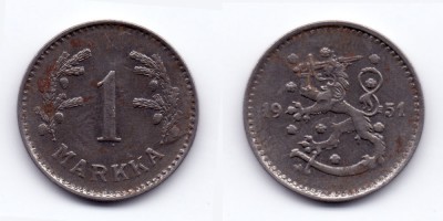 1 markka 1951