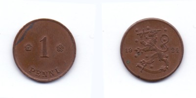 1 пенни 1924 года