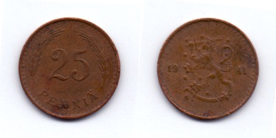 25 penniä 1941