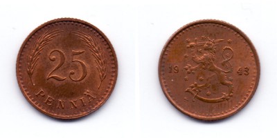 25 пенни 1943 года