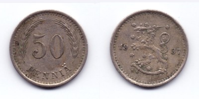 50 penniä 1937