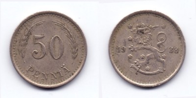 50 penniä 1938