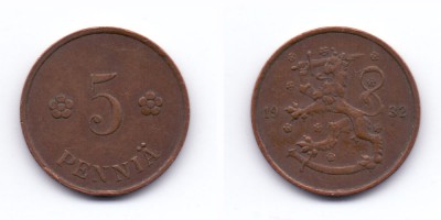 5 penniä 1932