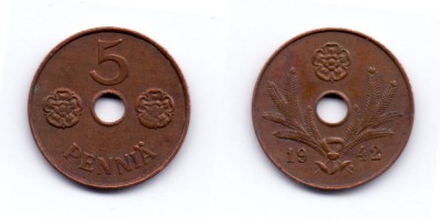5 пенни 1942 года
