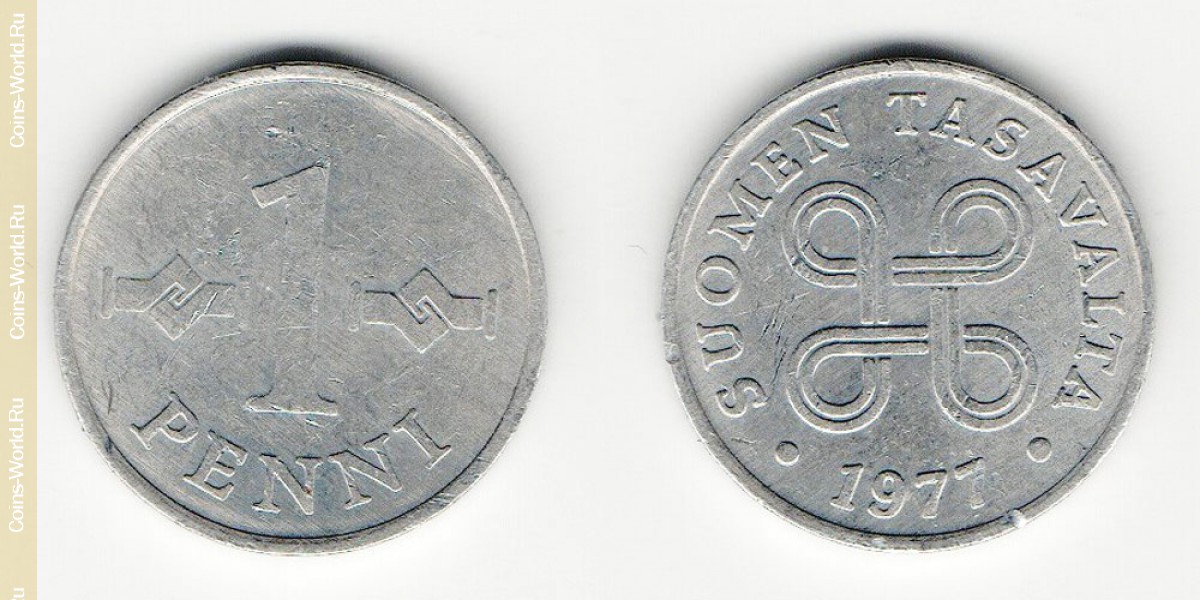 1 Penny 1977 Finnland