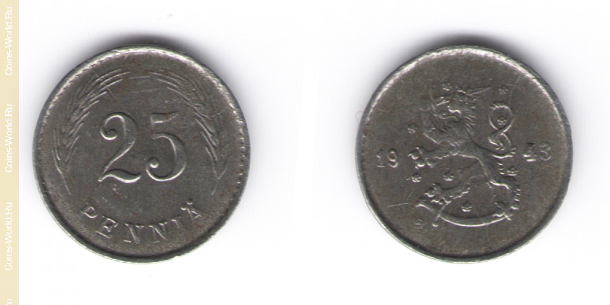 25 penniä 1943, Finlândia