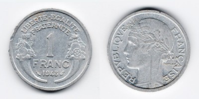 1 франк 1948 года