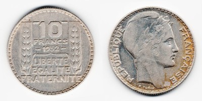 10 francos 1932