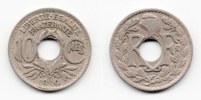 10 centimes 1919