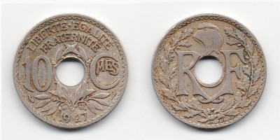 10 céntimos 1927