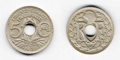 5 céntimos 1938