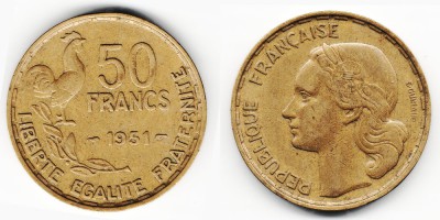 50 франков 1951 года