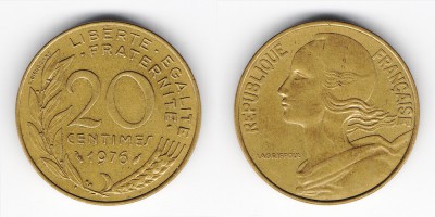 20 centimes 1976