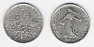 5 francos 1973