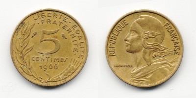 5 céntimos 1966