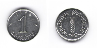 1 céntimo 1968
